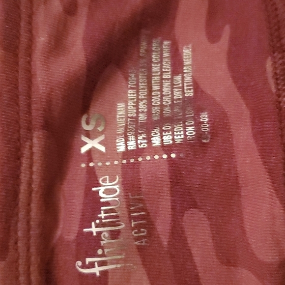 Firtitude Leggings Active Size XS High Waisted Pink Camouflage Berry Camo - Picture 8 of 9